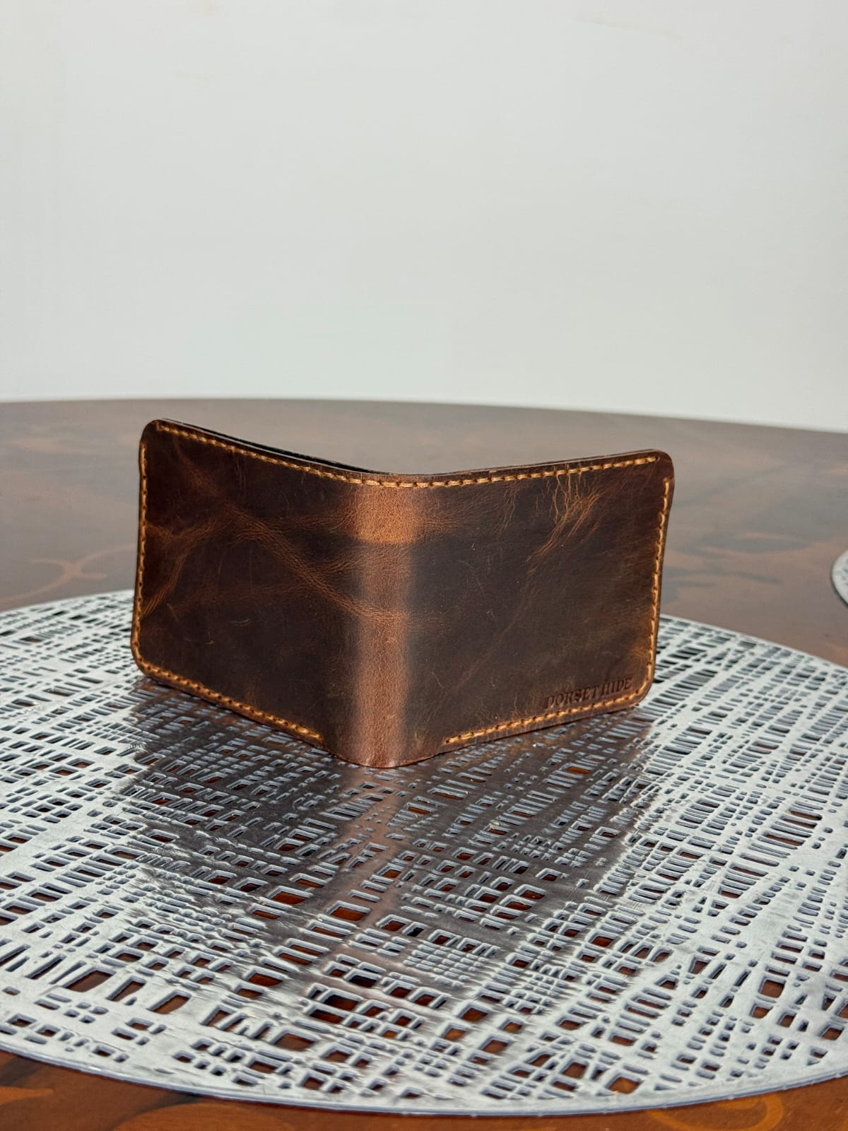 Genuine Leather Handmade RFID Wallet Slim Six Cards Wallet