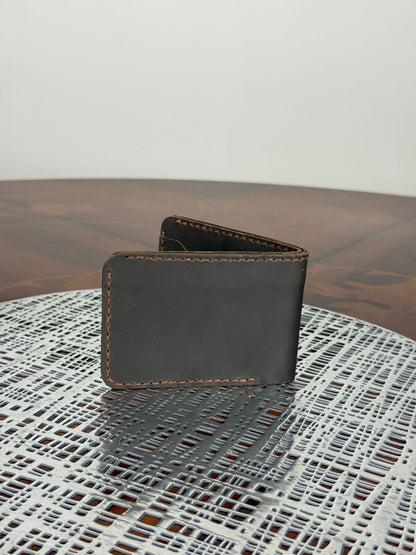 Genuine Leather Handmade RFID Wallet Slim Minimalist 4 Cards Wallet for Men