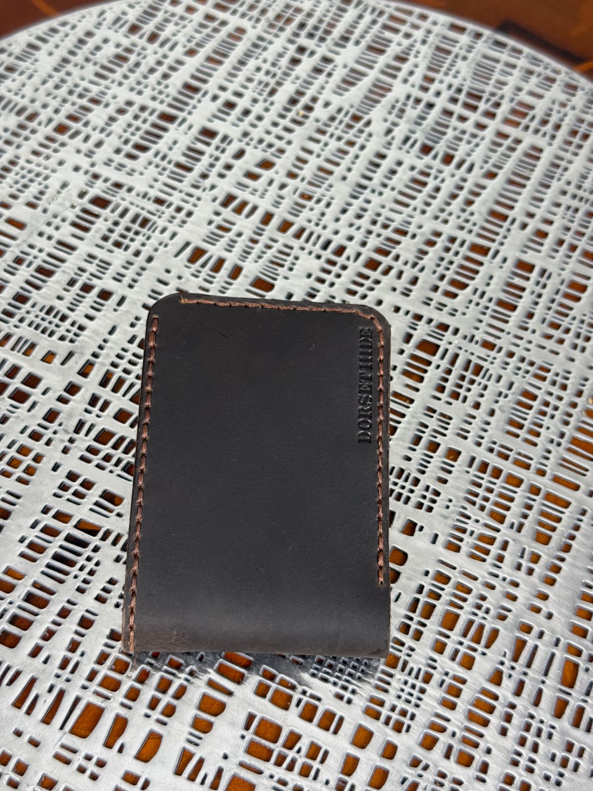 Genuine Leather Handmade RFID Wallet Slim Minimalist 4 Cards Wallet for Men