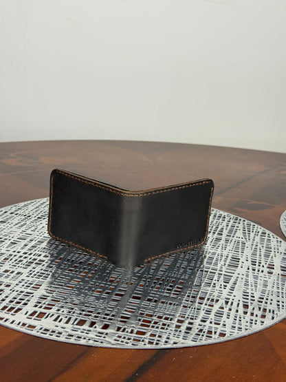 Genuine Leather Handmade RFID Wallet Slim Minimalist 4 Cards Wallet for Men