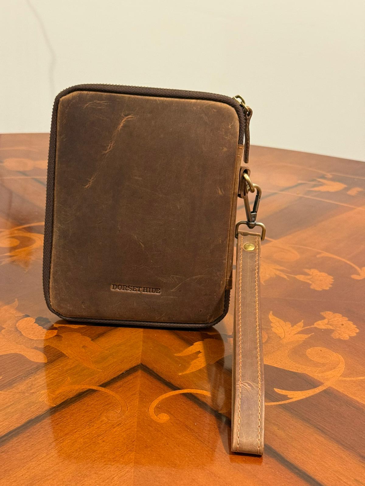 Genuine Leather Handcrafted Family Passport Holder Travel Wallet