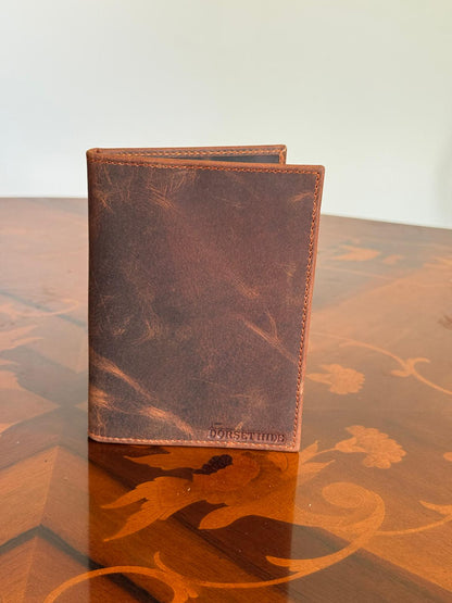 Genuine Leather RFID Passport Holder, Slim Travel Wallet, RFID Blocking Case
