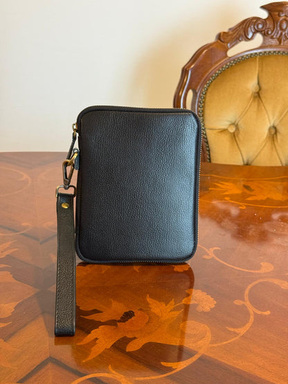 Genuine Leather Handcrafted Family Passport Holder Travel Wallet