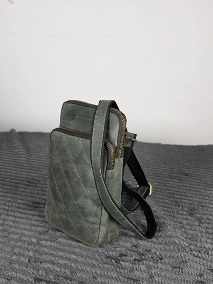 Genuine Leather Crossbody Bag, Women's Leather Crossbody Purse