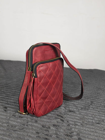 Genuine Leather Crossbody Bag, Women's Leather Crossbody Purse