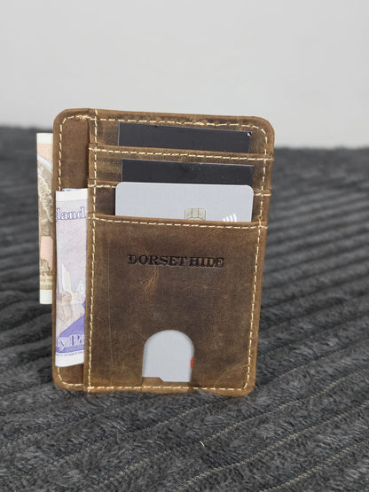Genuine Leather RFID-Protected Smart Card Holder