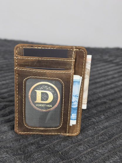 Genuine Leather RFID-Protected Smart Card Holder