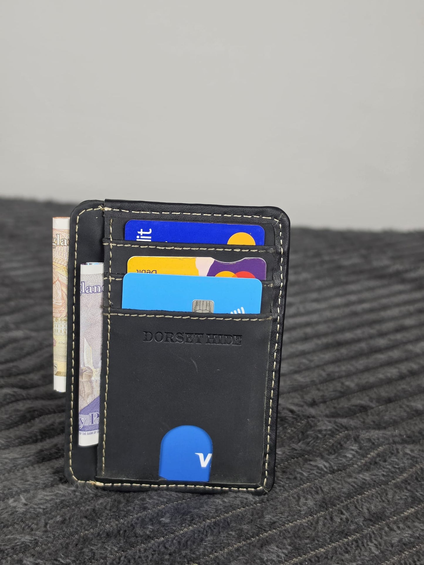 Genuine Leather RFID-Protected Smart Card Holder