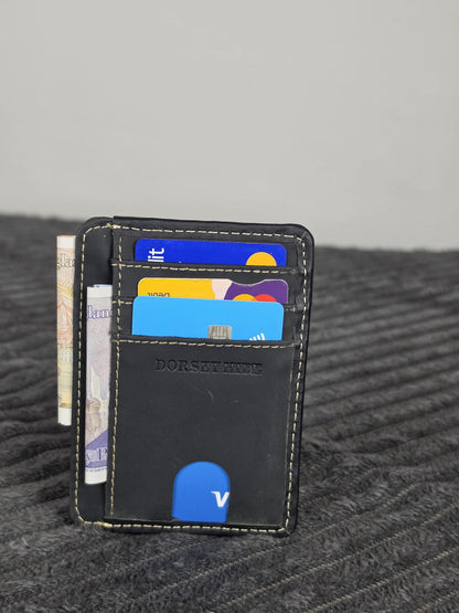 Genuine Leather RFID-Protected Smart Card Holder