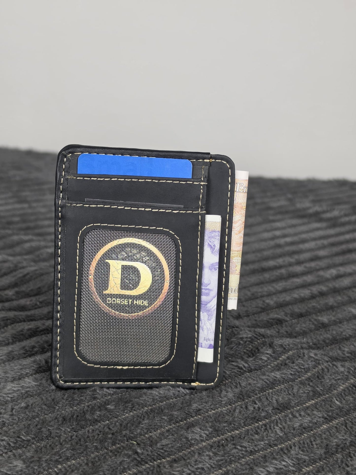 Genuine Leather RFID-Protected Smart Card Holder
