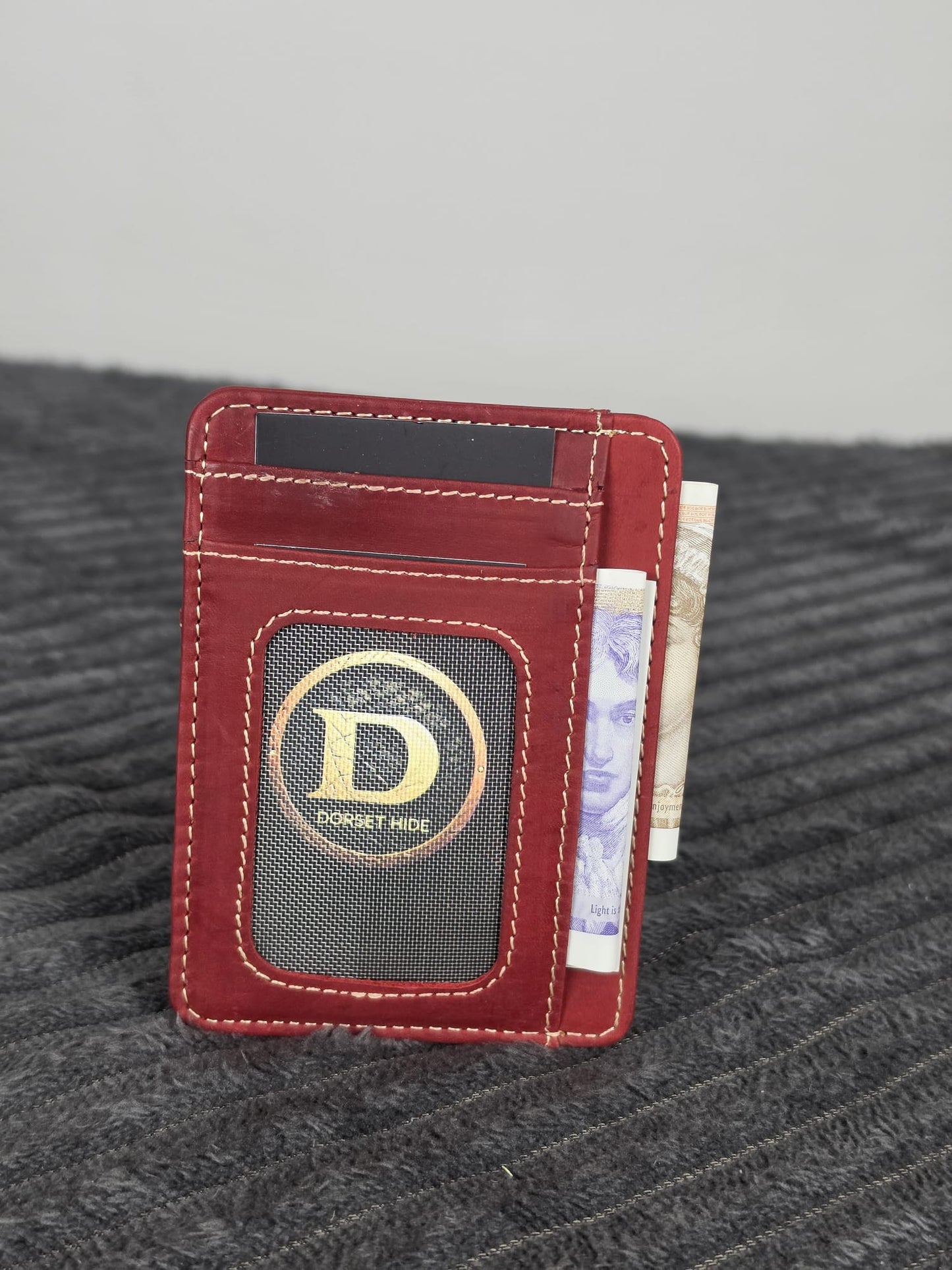 Genuine Leather RFID-Protected Smart Card Holder