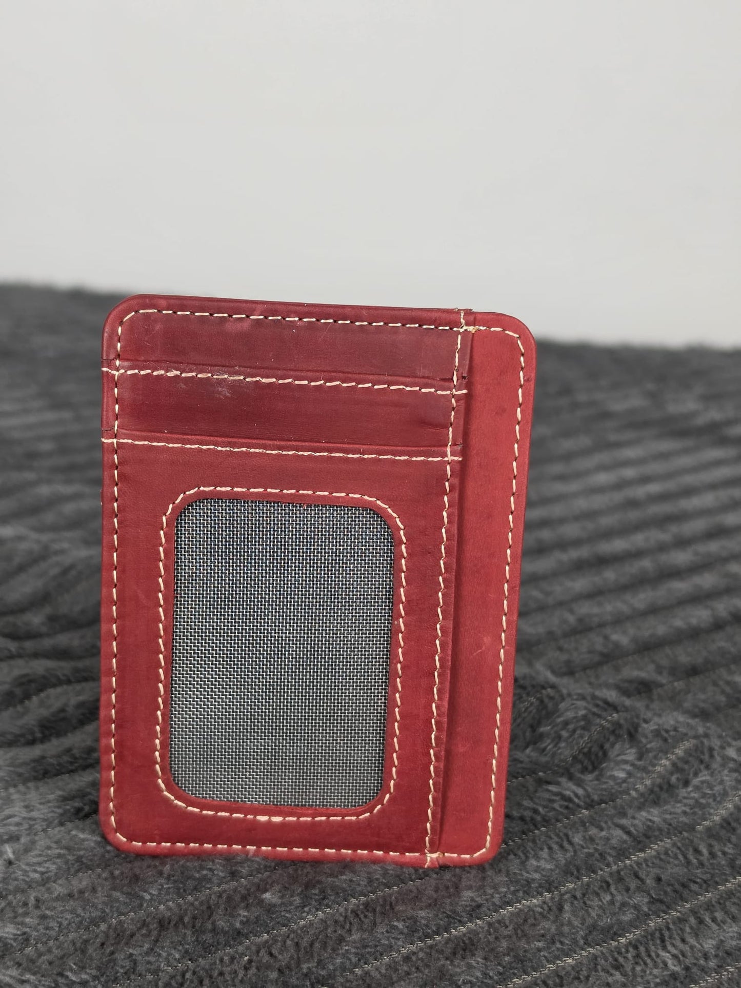 Genuine Leather RFID-Protected Smart Card Holder