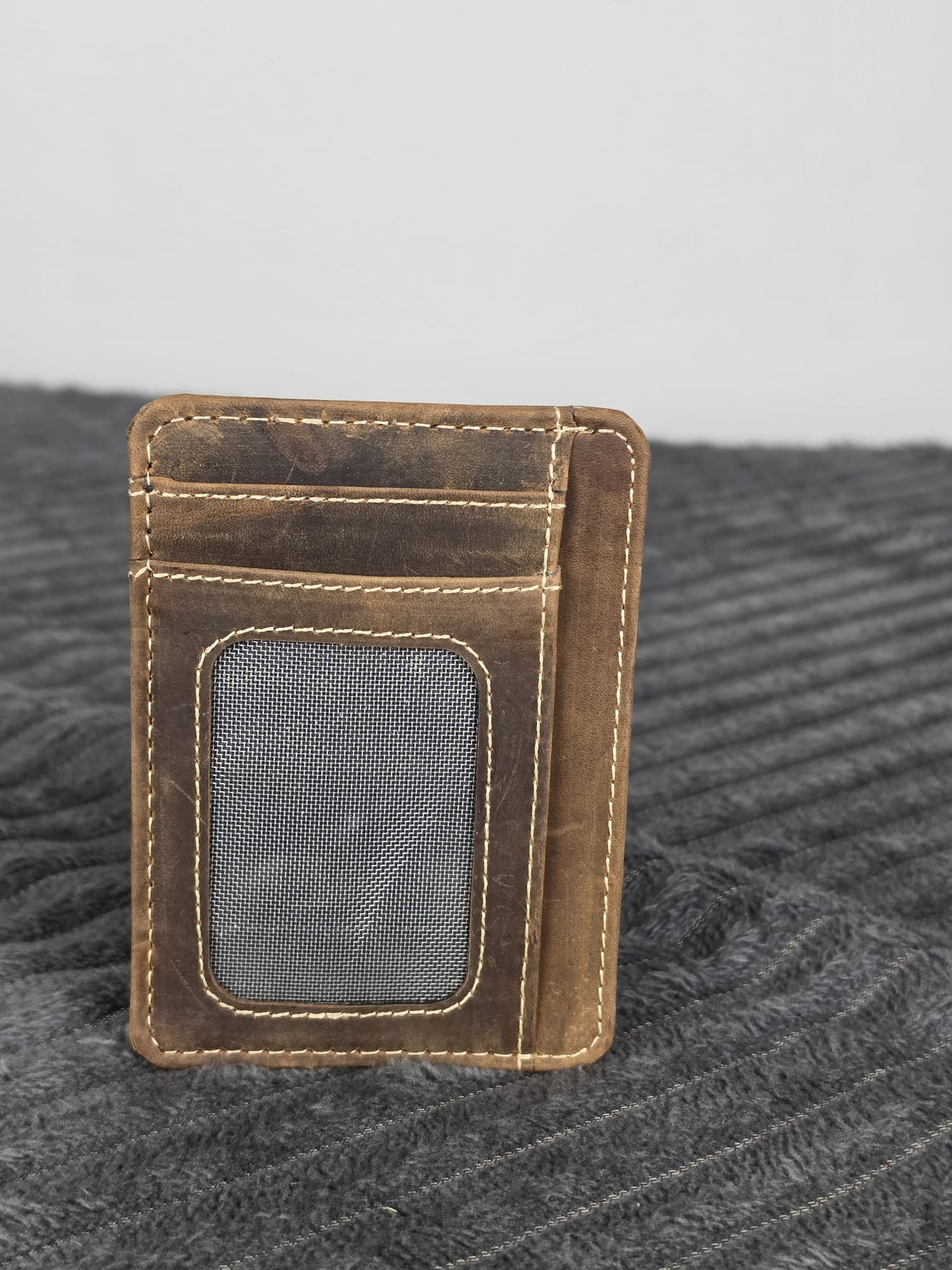 Genuine Leather RFID-Protected Smart Card Holder
