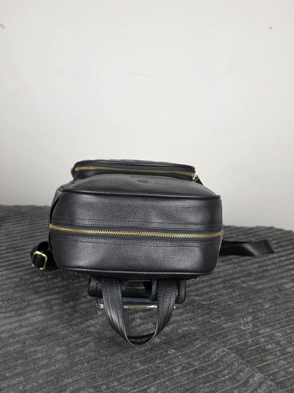 Genuine Waxed Leather Backpack | Premium Leather Laptop Backpack | Vintage Travel Rucksack