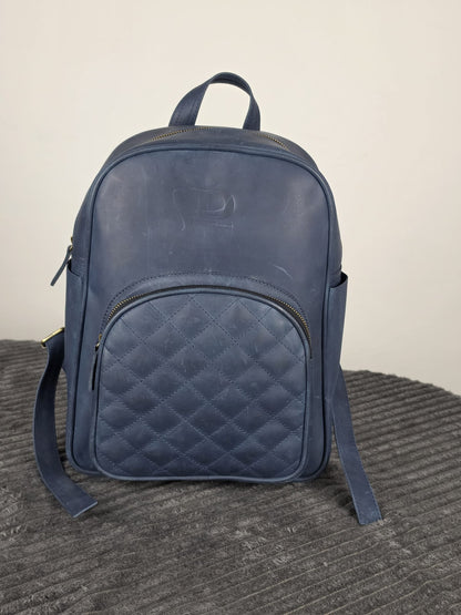 Genuine Waxed Leather Backpack | Premium Leather Laptop Backpack | Vintage Travel Rucksack