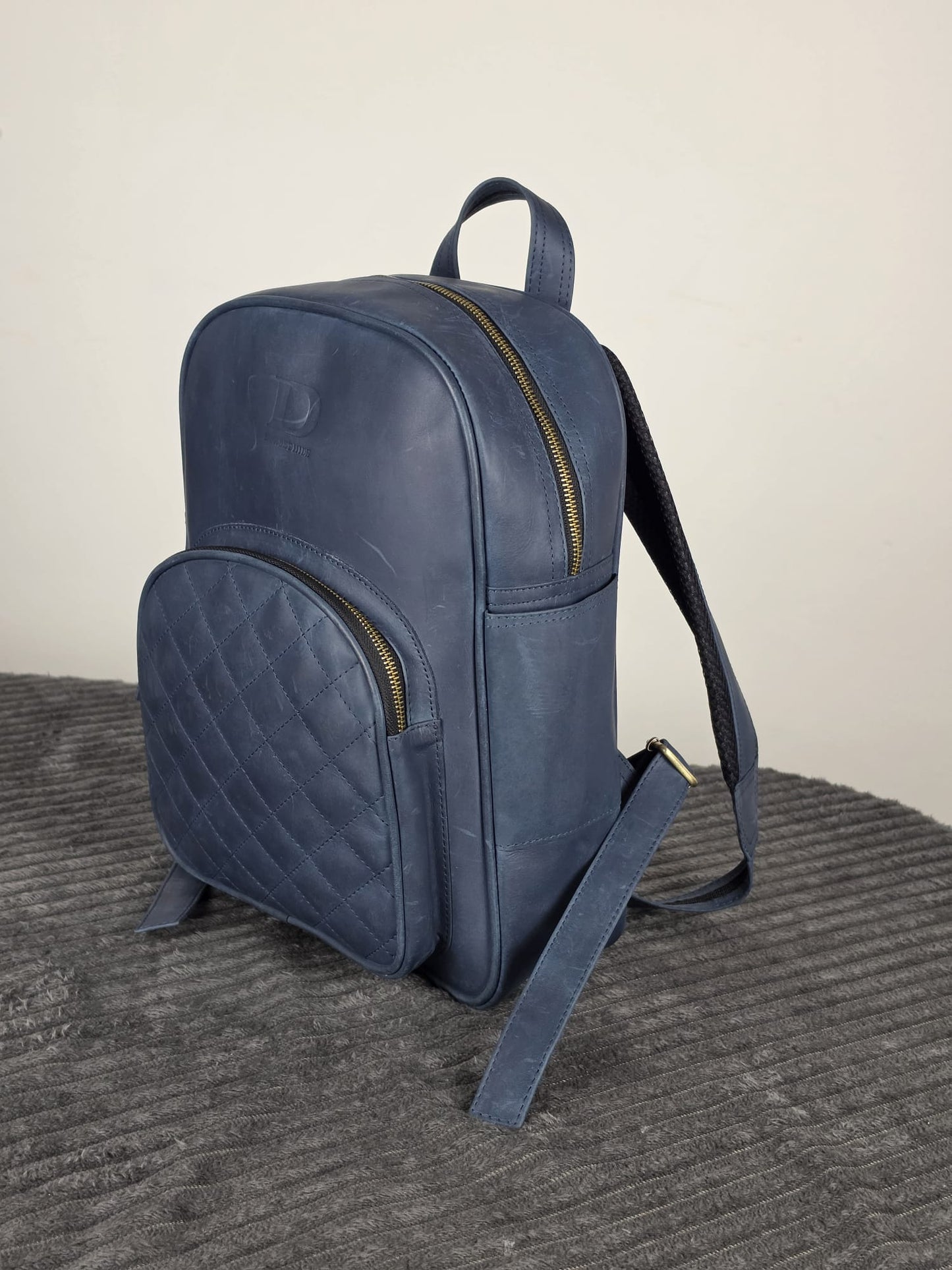 Genuine Waxed Leather Backpack | Premium Leather Laptop Backpack | Vintage Travel Rucksack