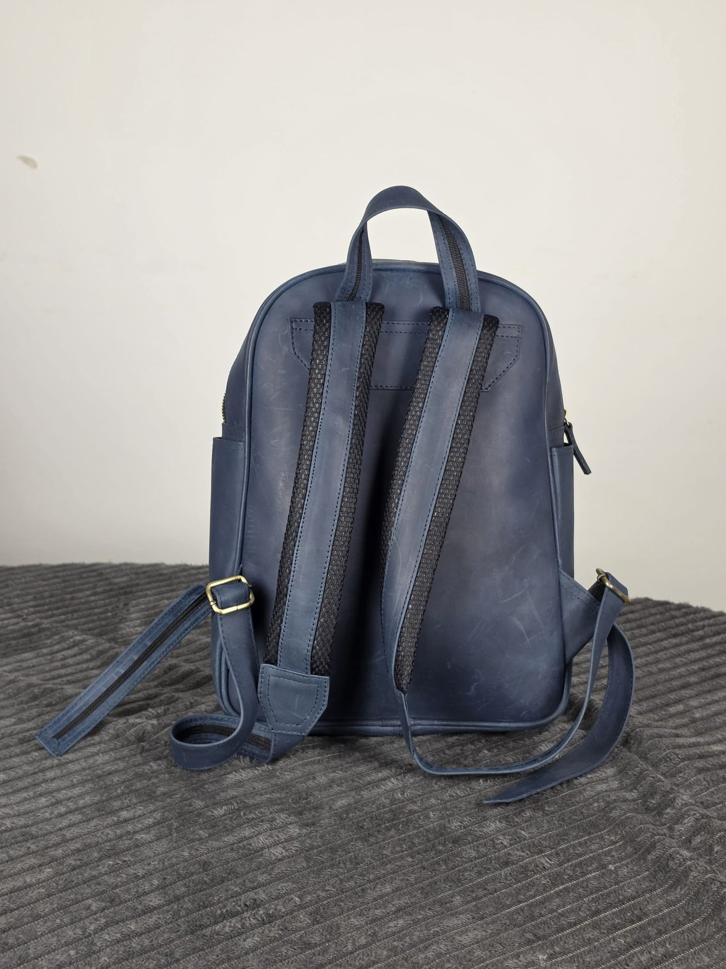 Genuine Waxed Leather Backpack | Premium Leather Laptop Backpack | Vintage Travel Rucksack