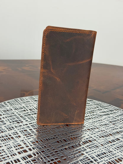 Premium Leather RFID Long Wallet – Your All-in-One Organizer