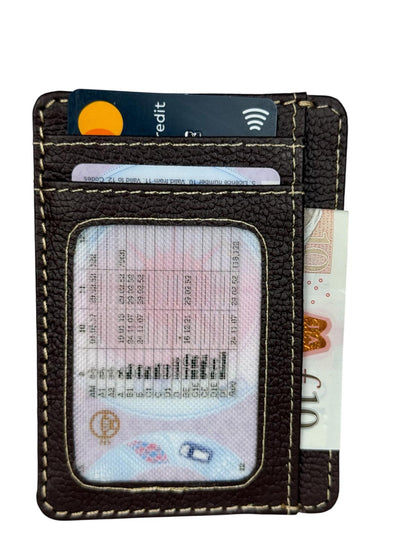 Genuine Leather RFID-Protected Smart Card Holder