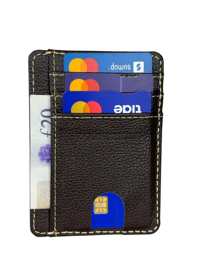 Genuine Leather RFID-Protected Smart Card Holder