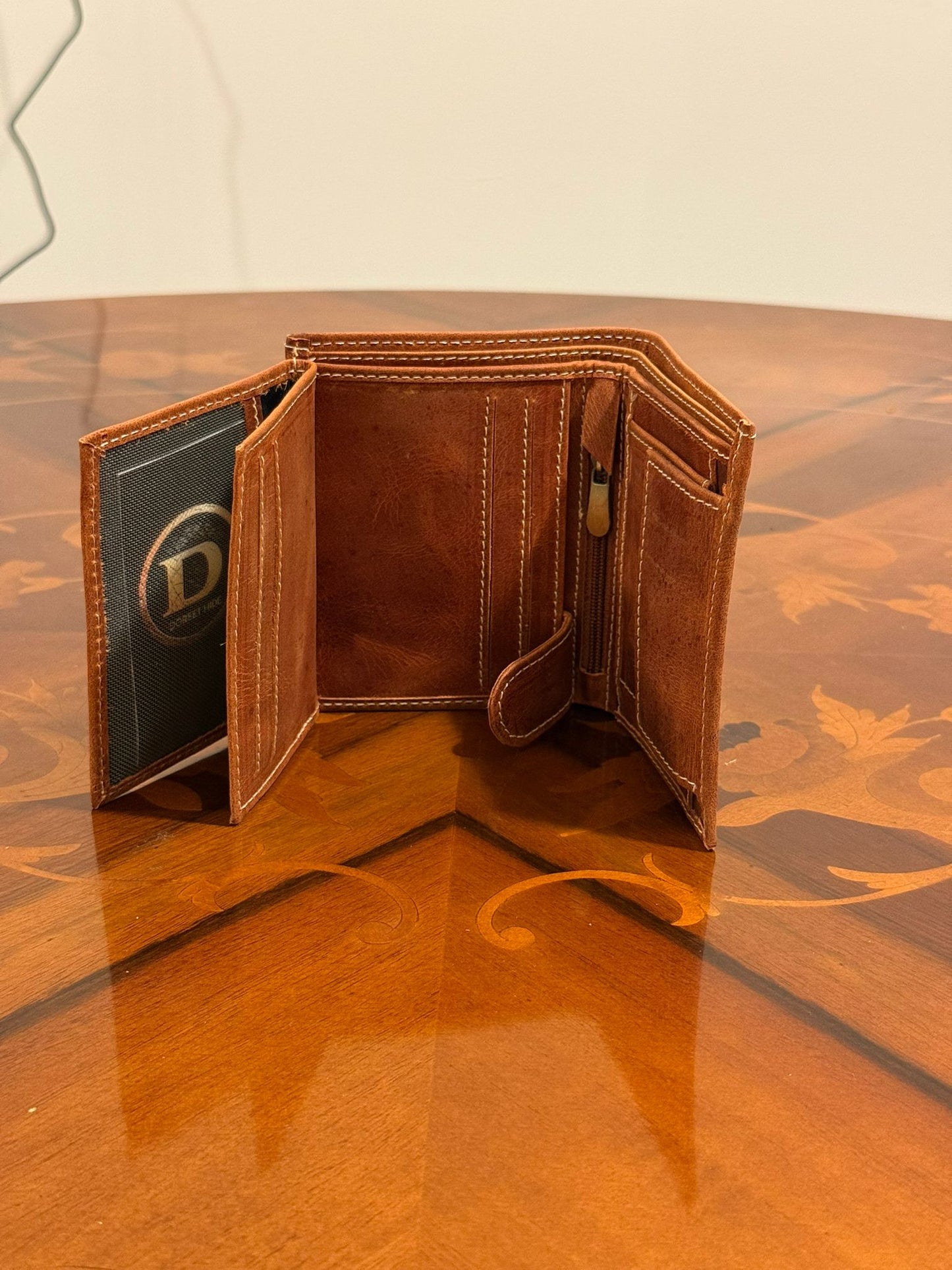 Personalized Genuine Leather RFID Trifold Wallet for Men