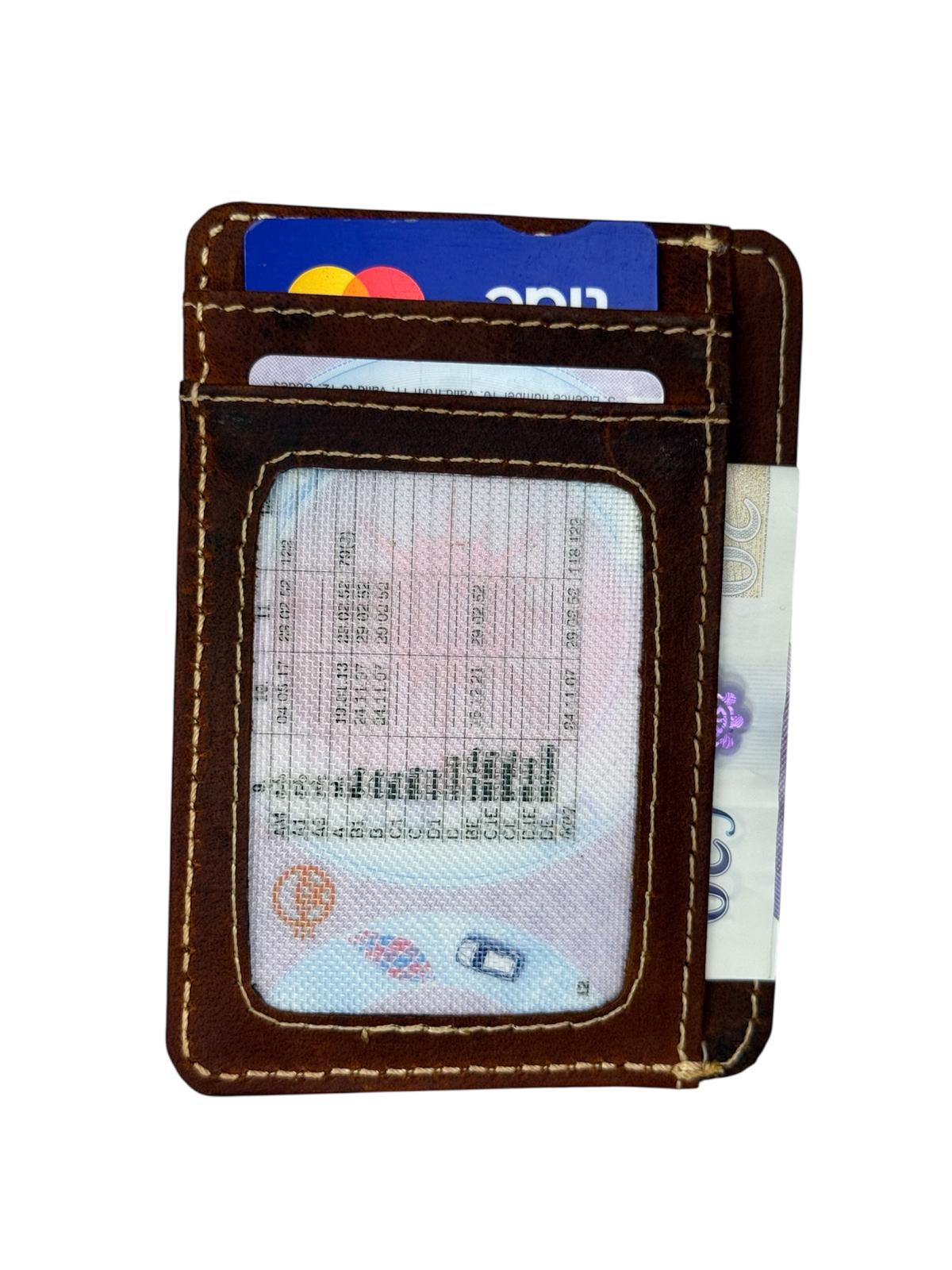 Genuine Leather RFID-Protected Smart Card Holder
