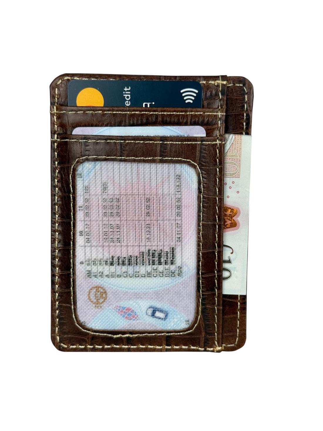 Genuine Leather RFID-Protected Smart Card Holder