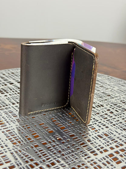 Genuine Leather Slim RFID Tri-fold wallet