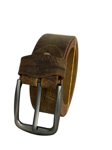 Premium Wax Leather Heavy Duty Men's Belt – Rugged Strength Meets Classic Style