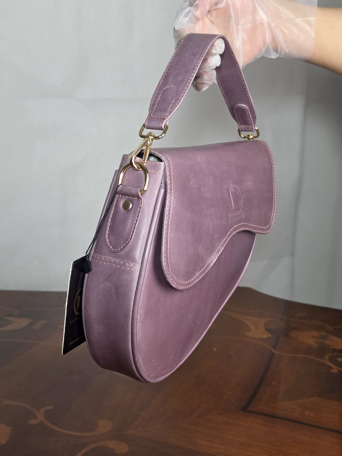 Genuine Leather Women's Crossbody Bag – Luxury Leather Handbag with Two Removable Straps