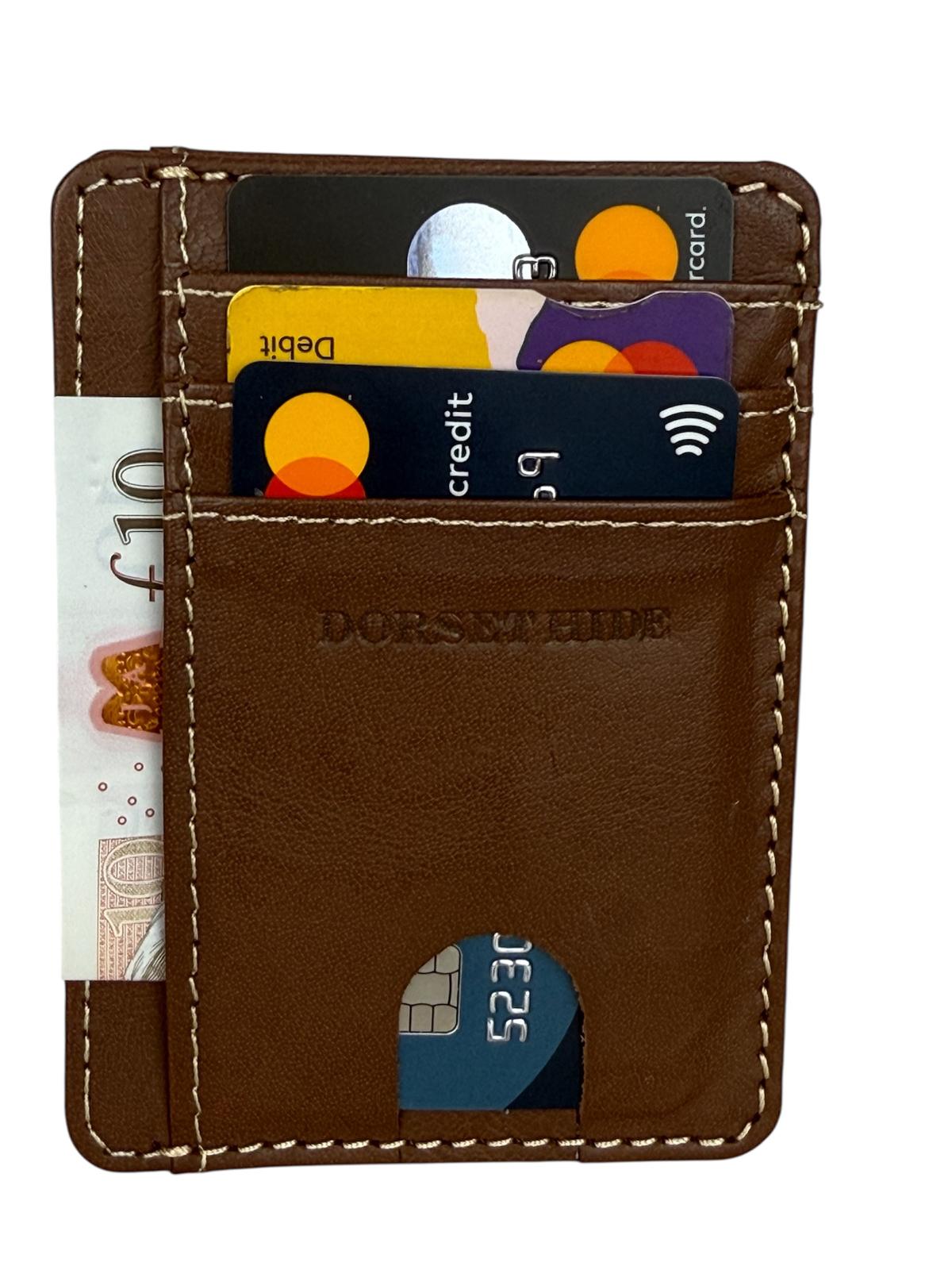 Genuine Leather RFID-Protected Smart Card Holder
