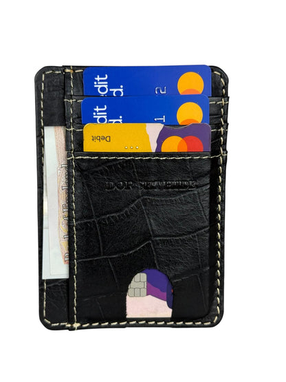 Genuine Leather RFID-Protected Smart Card Holder