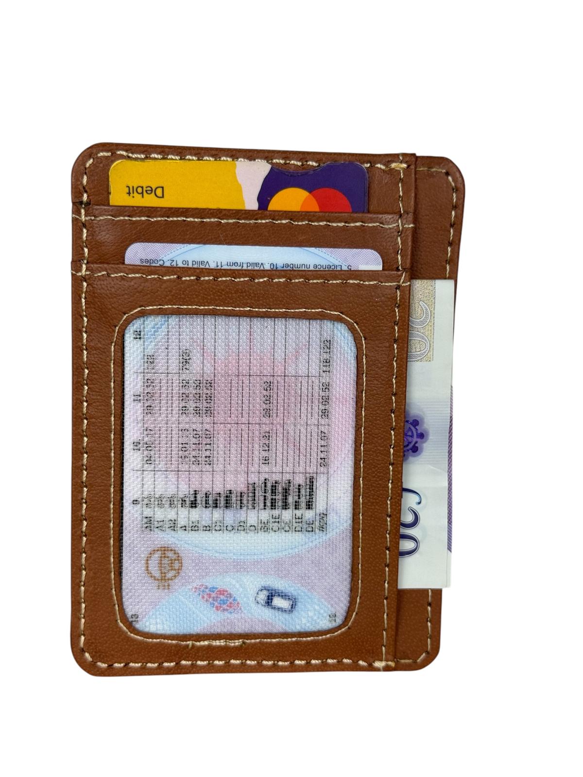 Genuine Leather RFID-Protected Smart Card Holder