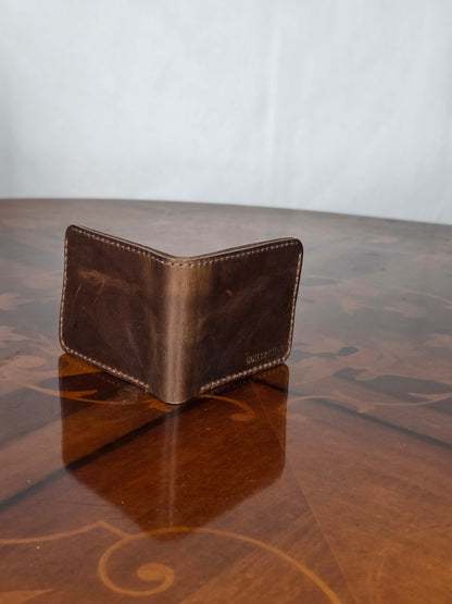 Genuine Leather Handmade RFID Wallet Slim Six Cards Wallet