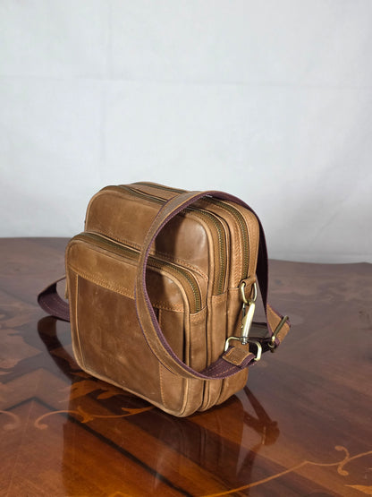 genuine leather cross body bag