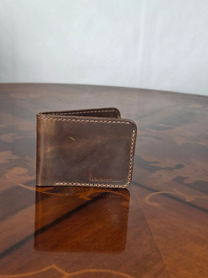 Genuine Leather Handmade RFID Wallet Slim Six Cards Wallet