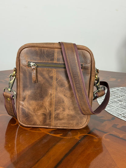 Genuine Leather Unisex Crossbody Bag