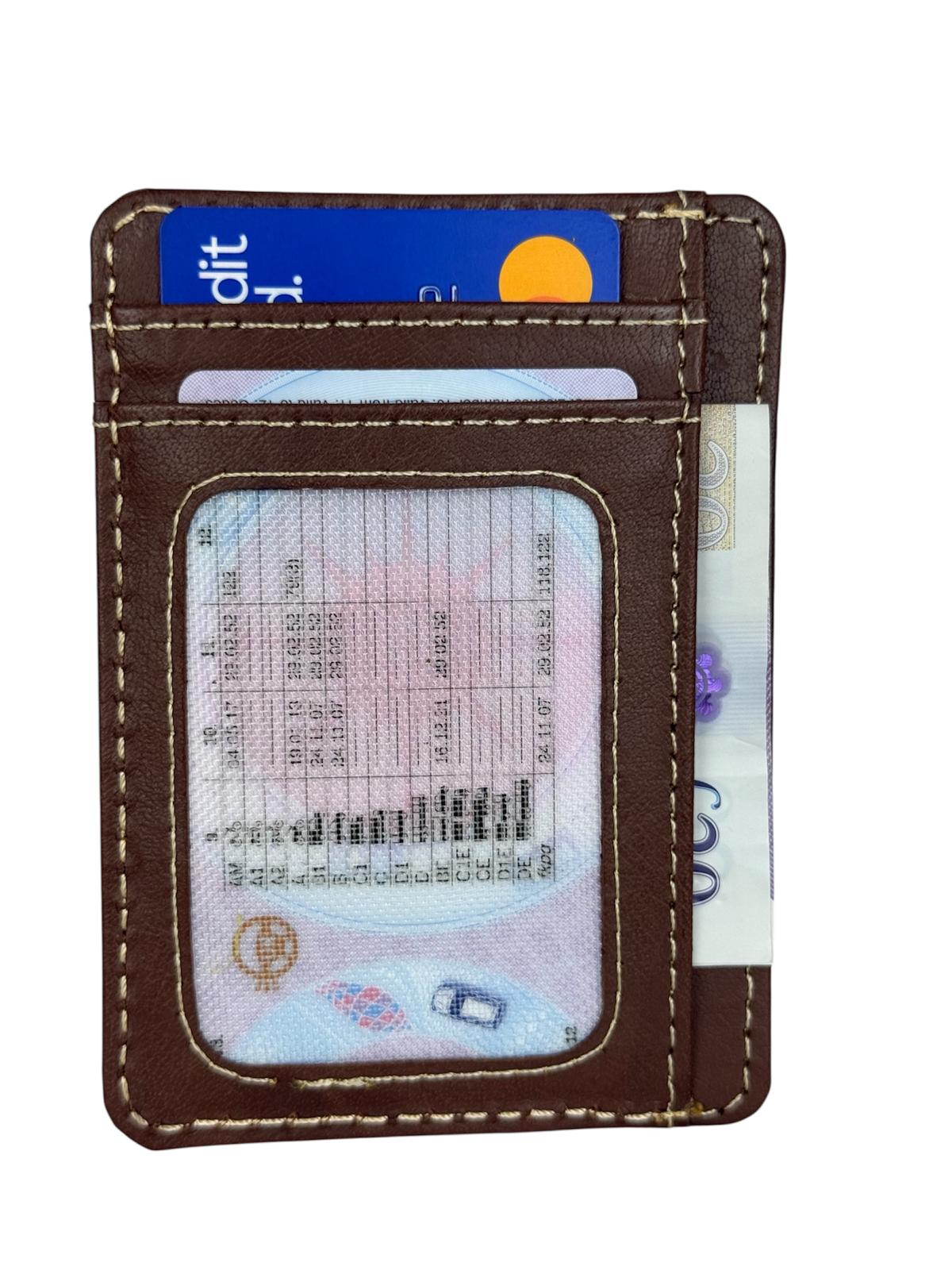 Genuine Leather RFID-Protected Smart Card Holder