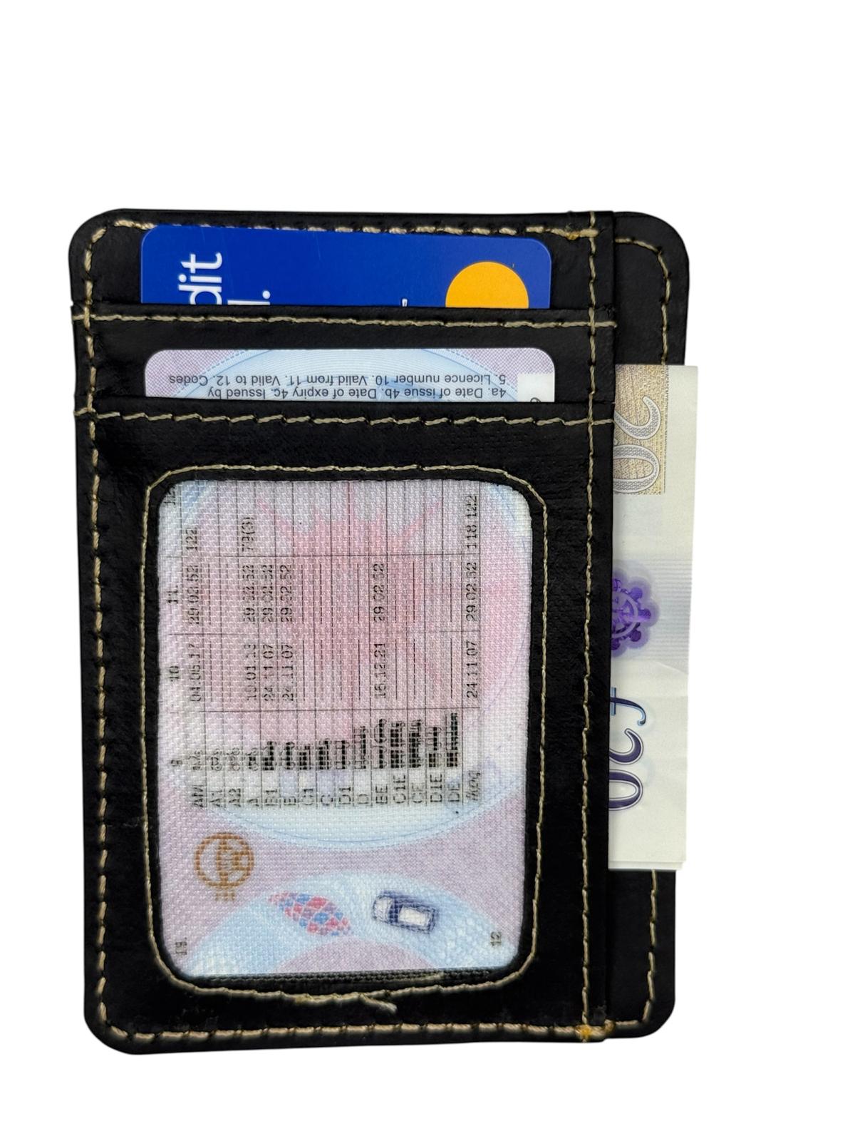 Genuine Leather RFID-Protected Smart Card Holder