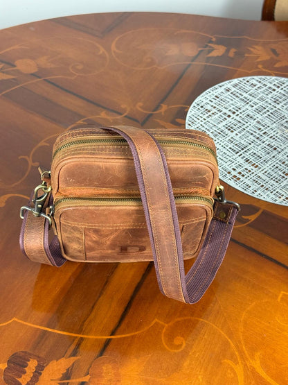 Genuine Leather Unisex Crossbody Bag
