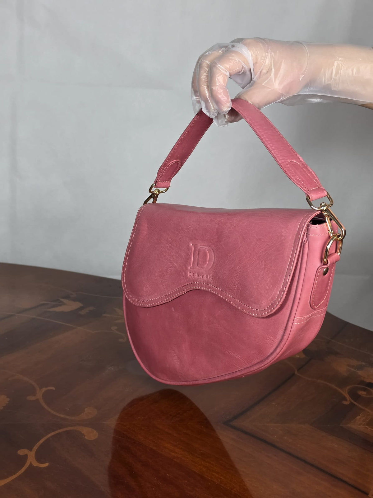 Genuine Leather Women's Crossbody Bag – Luxury Leather Handbag with Two Removable Straps