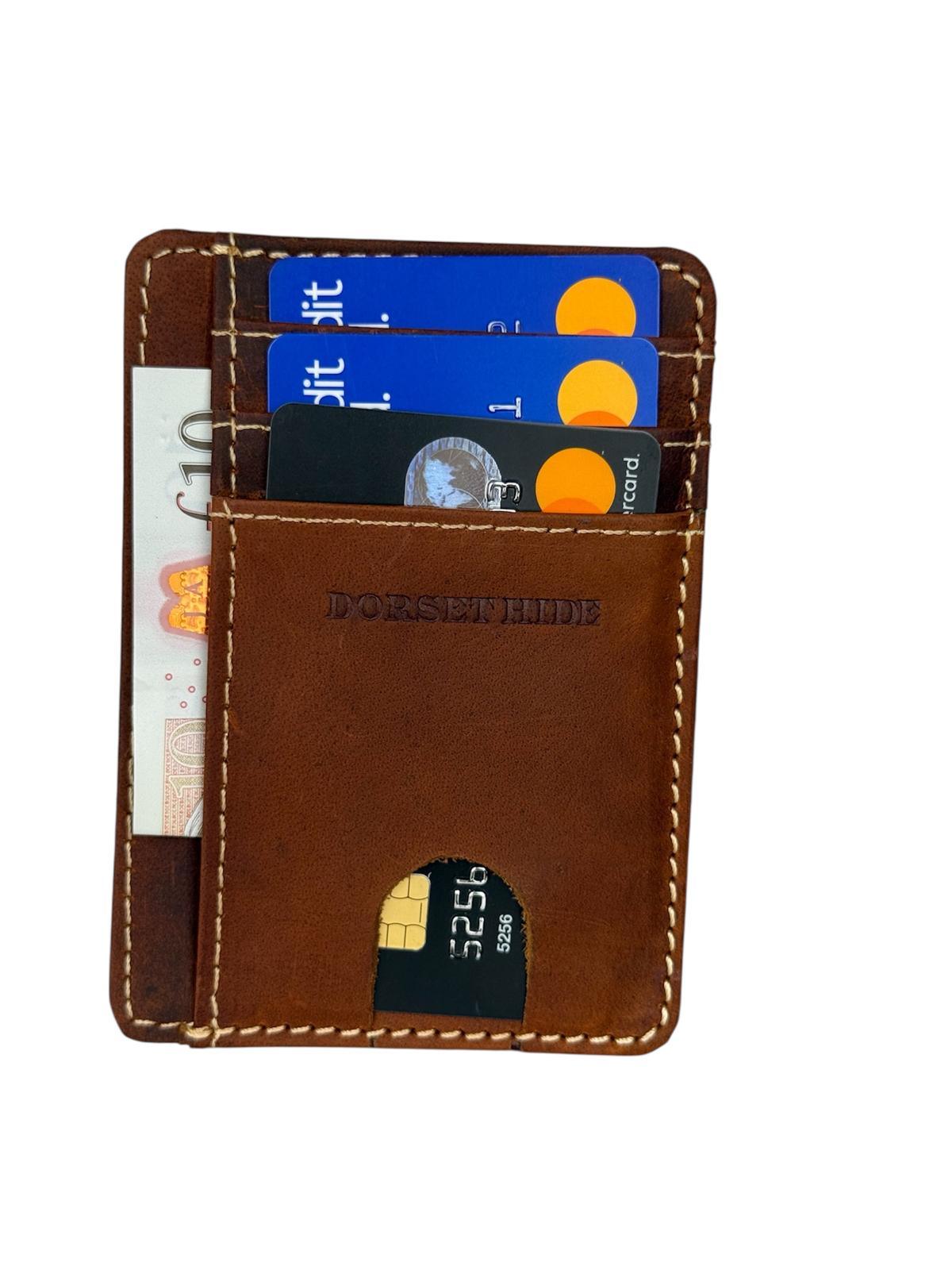 Genuine Leather RFID-Protected Smart Card Holder